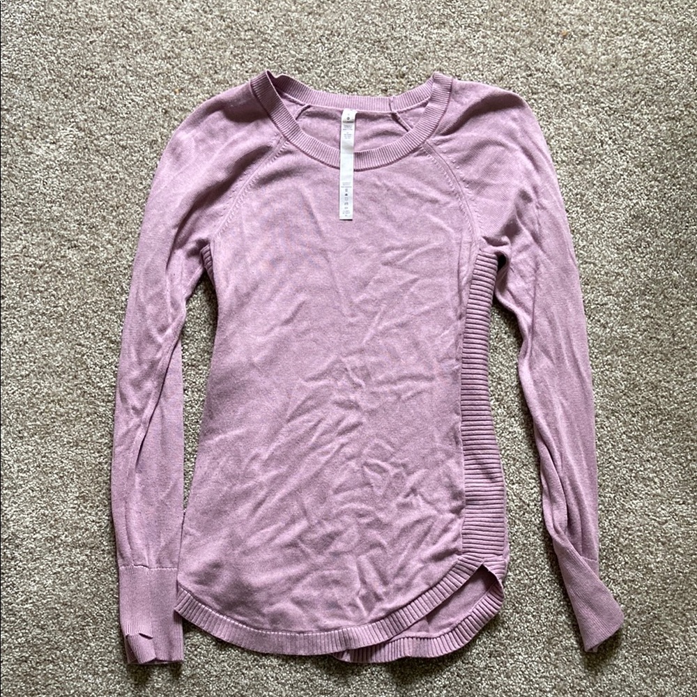 Lululemon Athletica Purple Knit Top
